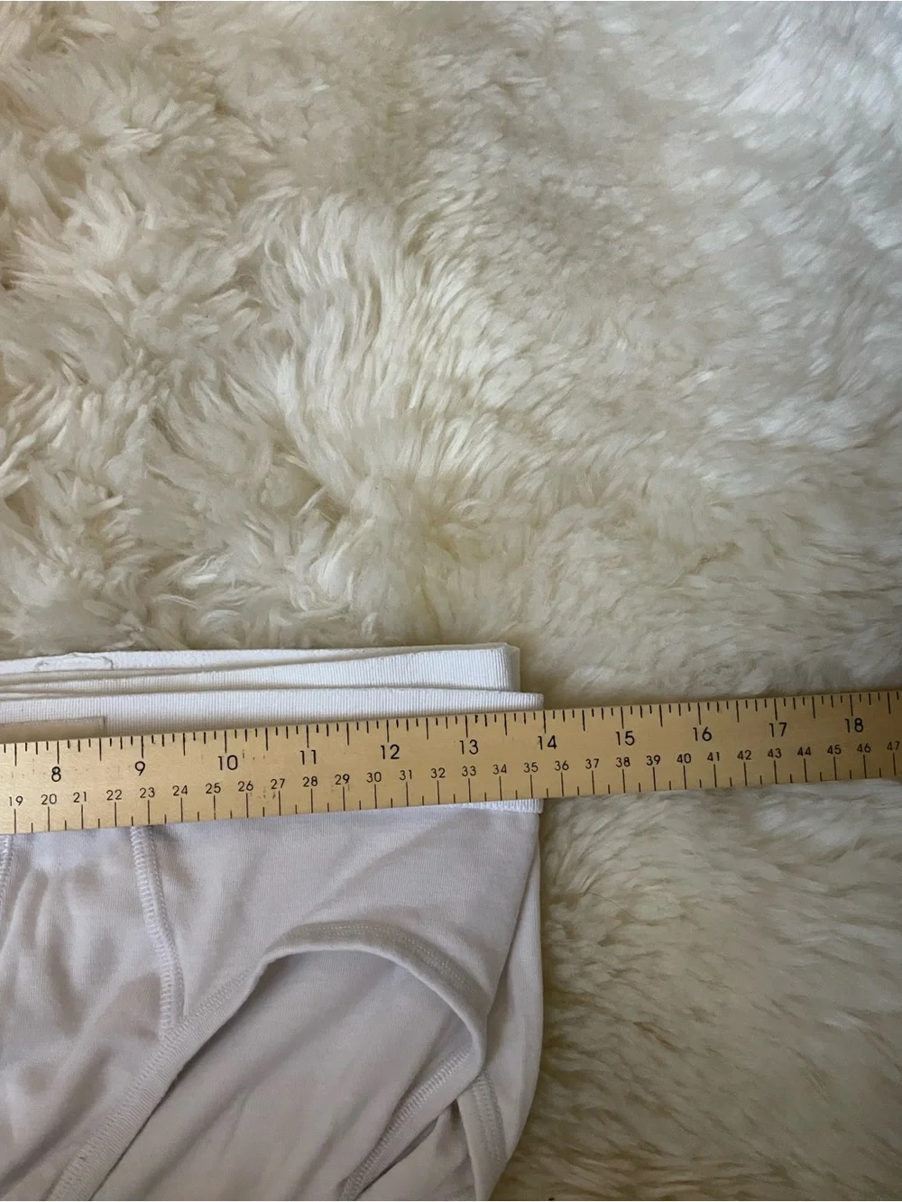 Skims white mens briefs